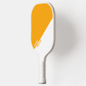 カスタムオレンジと白 ピックルボールラケット (左)