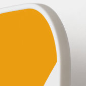 カスタムオレンジと白 ピックルボールラケット (左詳細)