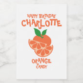 カスタムオレンジキャンディジャレーベル フードラベル (シングルラベル)