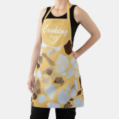 カスタムオレンジブラウンテラゾパターン エプロン (インサイチュ)