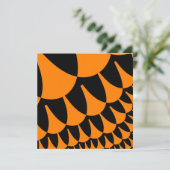 カスタムオレンジブラックはかりで測招待状 招待状 (スタンド正面)