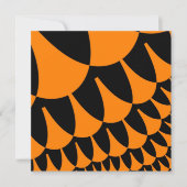 カスタムオレンジブラックはかりで測招待状 招待状 (正面)
