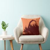 カスタムオレンジブルガンディバーン装飾用クッション クッション (椅子)