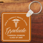 カスタムオレンジメディカルスクール卒業記念 キーホルダー (裏面)