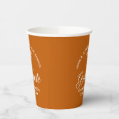 カスタムオレンジ医学校卒業党 紙コップ (左)