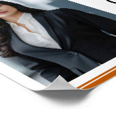 カスタムオレンジ法律学校写真卒業会 ポスター (角)