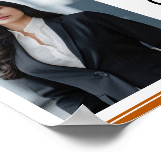 カスタムオレンジ法律学校写真卒業会 ポスター (角)