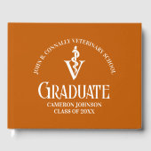 カスタムオレンジ獣医学校卒業式パーティー ゲストブック (正面)