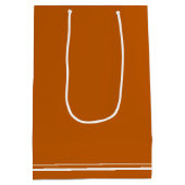 カスタムオレンジ白法学卒業党 ミディアムペーパーバッグ (裏面)