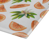 カスタムオレンジ色の水彩厨房 カッティングボード (角)