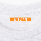 (カスタムオレンジ色の防水ラベル)子供の名前服 ラベル (貼付)