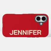 カスタムオレンジ色の電話ケース、彼女のための卒業ギフト Case-Mate iPhoneケース (裏面 (横))