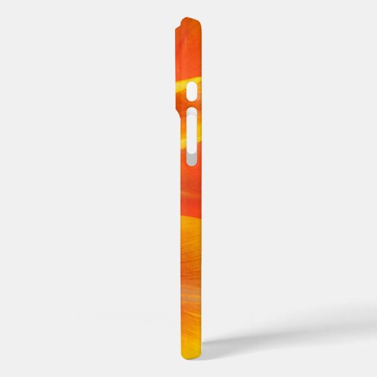 カスタムオレン鮮やかジのチューリップ花びら写真 Case-Mate iPhoneケース (裏面 / 左)