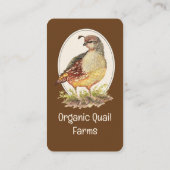 カスタムオーガニックウズリ鳥卵飼動物 名刺 (裏面)