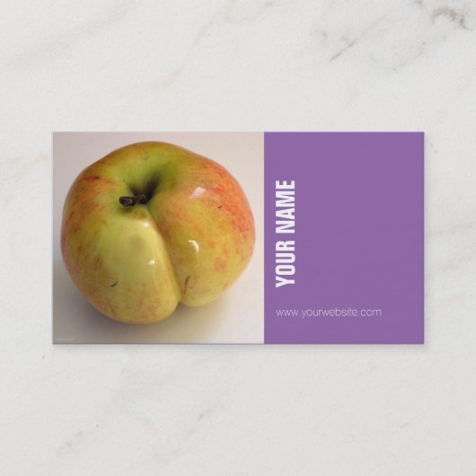 カスタムオーガニックApple Fresh Fruit Business Card 名刺 (正面)