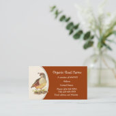 カスタムオーガニックQuail Farm、Animal Business Card 名刺 (スタンド正面)