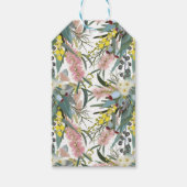 カスタムオージー先住民ブッシュ開花 ギフトタグ (正面)