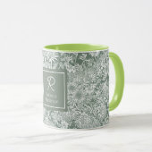 カスタムオーストラリアのカントリーガーデン – セージ マグカップ (正面右)