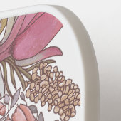 カスタムオーストラリアのブッシュフラワーブケフェミニンブーケ ピックルボールラケット (左詳細)