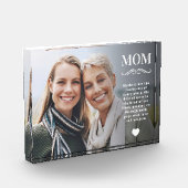 カスタムオーダーの母の日名言オーバーレイ フォトブロック (左)