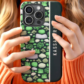 カスタムオーダーネーム 苔と石 Case-Mate iPhoneケース