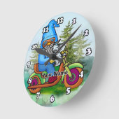 カスタムオートバイ格言時計 ラウンド壁時計 (傾斜)