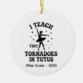 カスタムオーナメントバレエパーソナライズされたタップ セラミックオーナメント (正面)