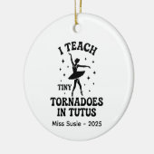 カスタムオーナメントバレエパーソナライズされたタップ セラミックオーナメント (左)