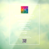 カスタムオープンホワーズ ビジネス ロゴ QRコード 電話番号 ウィンドウサイン (シート3)