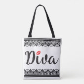 カスタムオールオーバープリントトートバッグ トートバッグ (裏面)