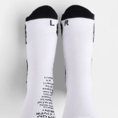 カスタムオールオーバープリントプレミアムスポーツソックス ソックス (上部)