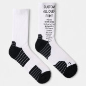 カスタムオールオーバープリントプレミアムスポーツソックス ソックス (右)