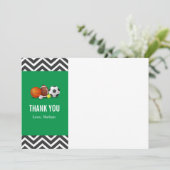 カスタムオールスタースポーツの誕生日のサンキューカード サンキューカード (スタンド正面)