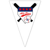 カスタムオールスター野球誕生日 バンティングフラッグ (第1の旗)