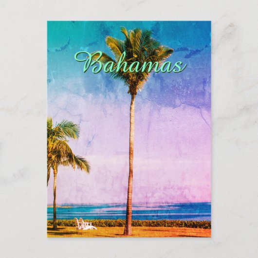 カスタムオールドトロピカルデザイン ポストカード (正面)