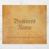 カスタムオールド紙ルックエレガントテンプレート懐かしい ビールラベル (シングルラベル)