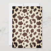 カスタムカウボーイ赤ちゃんシャワーパーティー 招待状 (裏面)