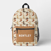 カスタムカウボーイ ウェスタン カスタム プリントバックパック (正面)