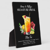 カスタムカクテルバーサイン Mai Tai ドリンク フォトプラーク (側面)