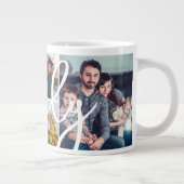 カスタムカジュアルシンプルPhotos Collage ジャンボコーヒーマグカップ (右)