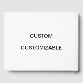 カスタムカスカスタマイズタマイズ可能テンプレート ゲストブック (裏面)