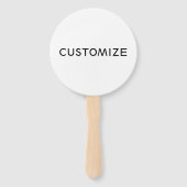 カスタムカスタマイズカスタマイズ可能テンプレート空白の ハンドファン (正面)