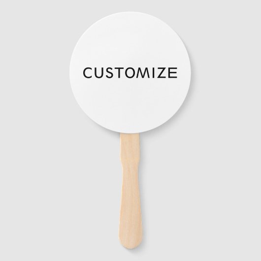 カスタムカスタマイズカスタマイズ可能テンプレート空白の ハンドファン (正面)