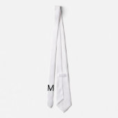 カスタムカスタマイズモノグラムデザイン ネクタイ (裏面)