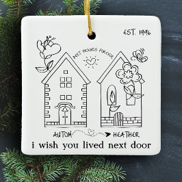 カスタムカスタマイズ友最高の写真クリスマス セラミックオーナメント