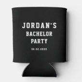 カスタムカッコいいシンプルモダンバチュラーパーティ 缶クーラー (裏面)