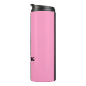 カスタムカッコいい可愛いピンクブラックオートレーススポーツストライプ タンブラー (回転右)