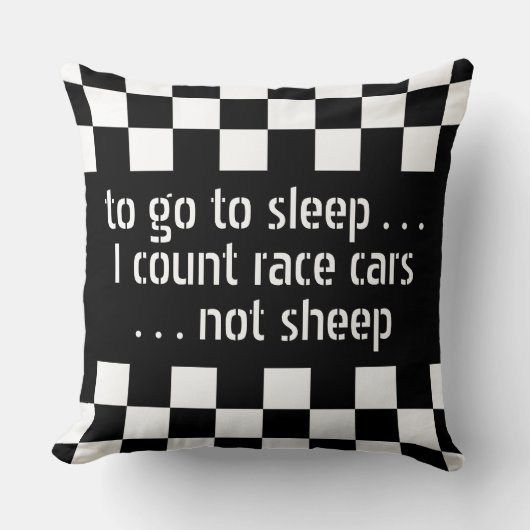 カスタムカッコいい白黒旗市松模様に模様 クッション (正面)