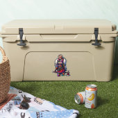 カスタムカットのビニールのステッカー:戦士の女性 シール (クーラー)