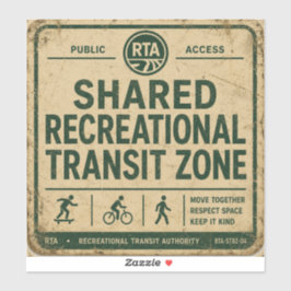 カスタムカットビニールステッカー Shared Recreational Transit シール